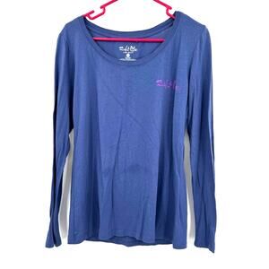 Salt Life Size Large Shirt Blue Graphic Tee Long Sleeve Lightweight Beach Turtle